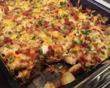 Chicken Bacon Ranch Potato Bake