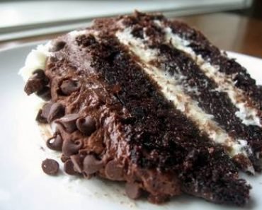 Chocolate Layer Cake with Cream Cheese Filling and Chocolate Buttercream