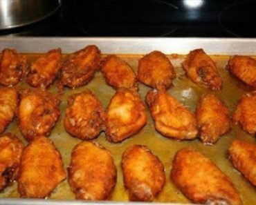 Homemade oven baked hot wings