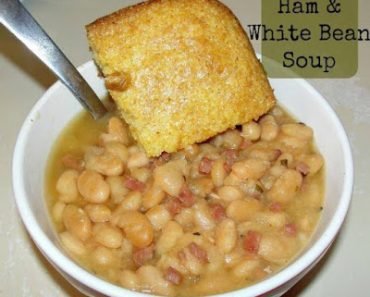 Slow Cooker Ham & White Beans