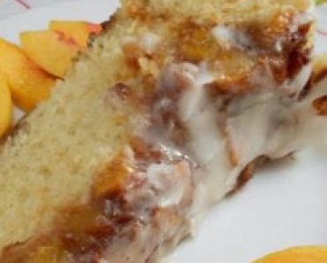 Vanilla Peach Coffee Cake