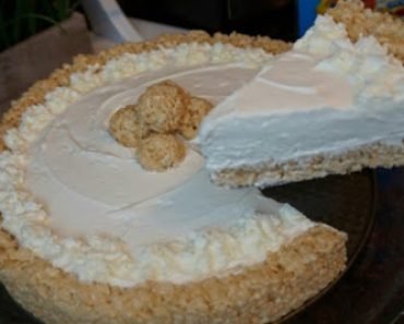 Rice Krispy Treat No Bake Cheesecake