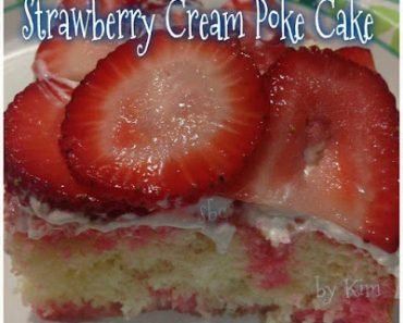 Strawberry Cream Poke Cake