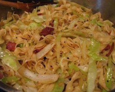 Cabbage & Noodles with Bacon